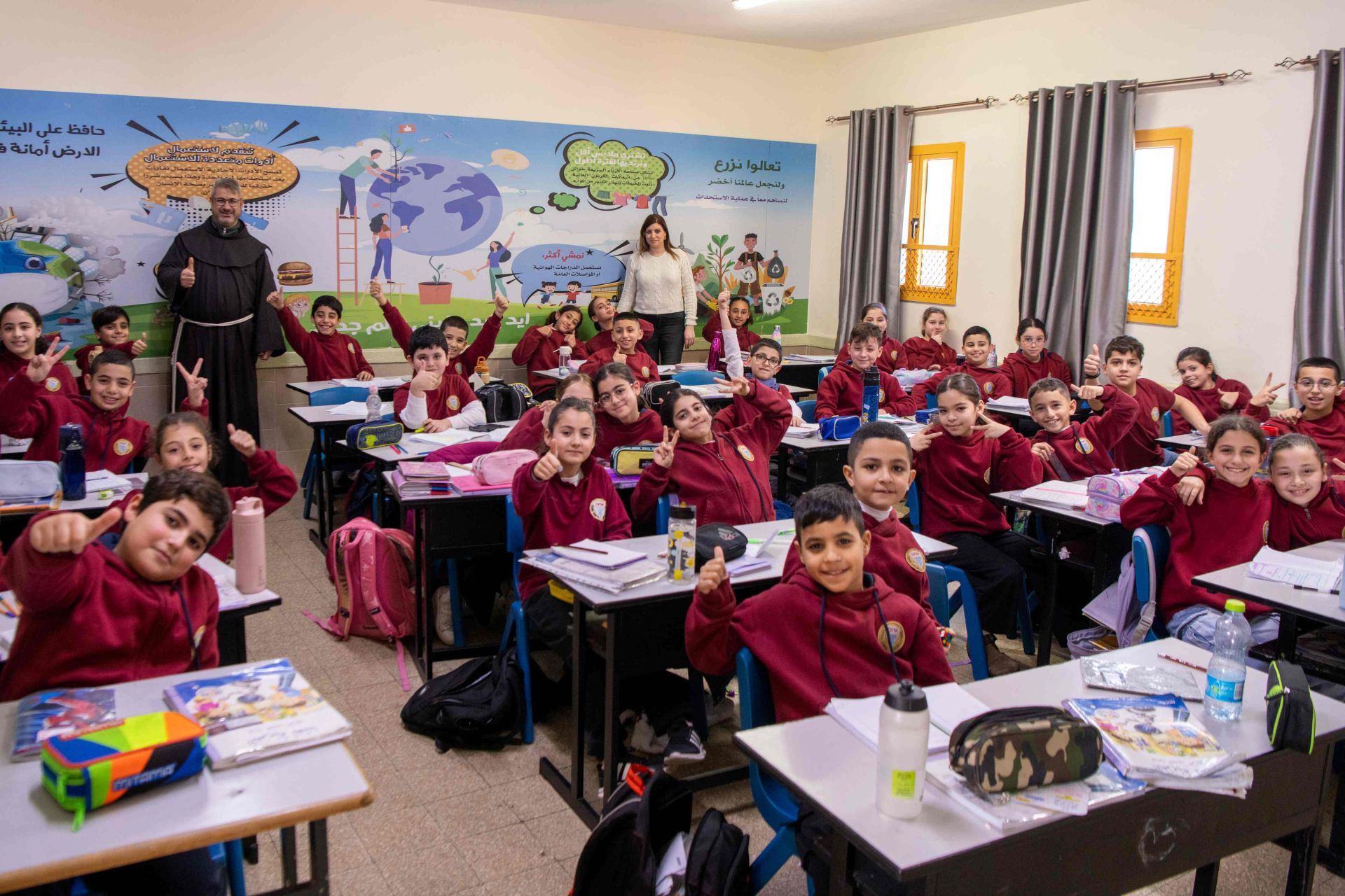 Una delle scuole gestite dalla Custodia di Terra Santa